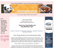 Tablet Screenshot of dog-health-care-information.com